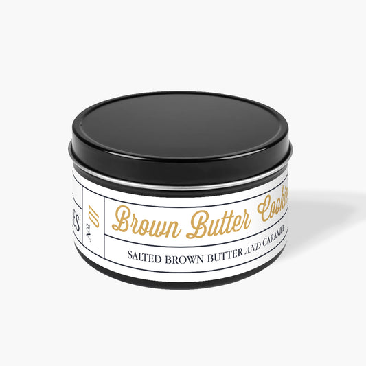 Brown Butter Cookie Candle | 6.5 oz Travel Tin